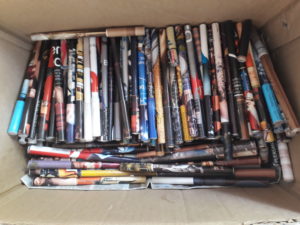 Pens made of recycled magazines